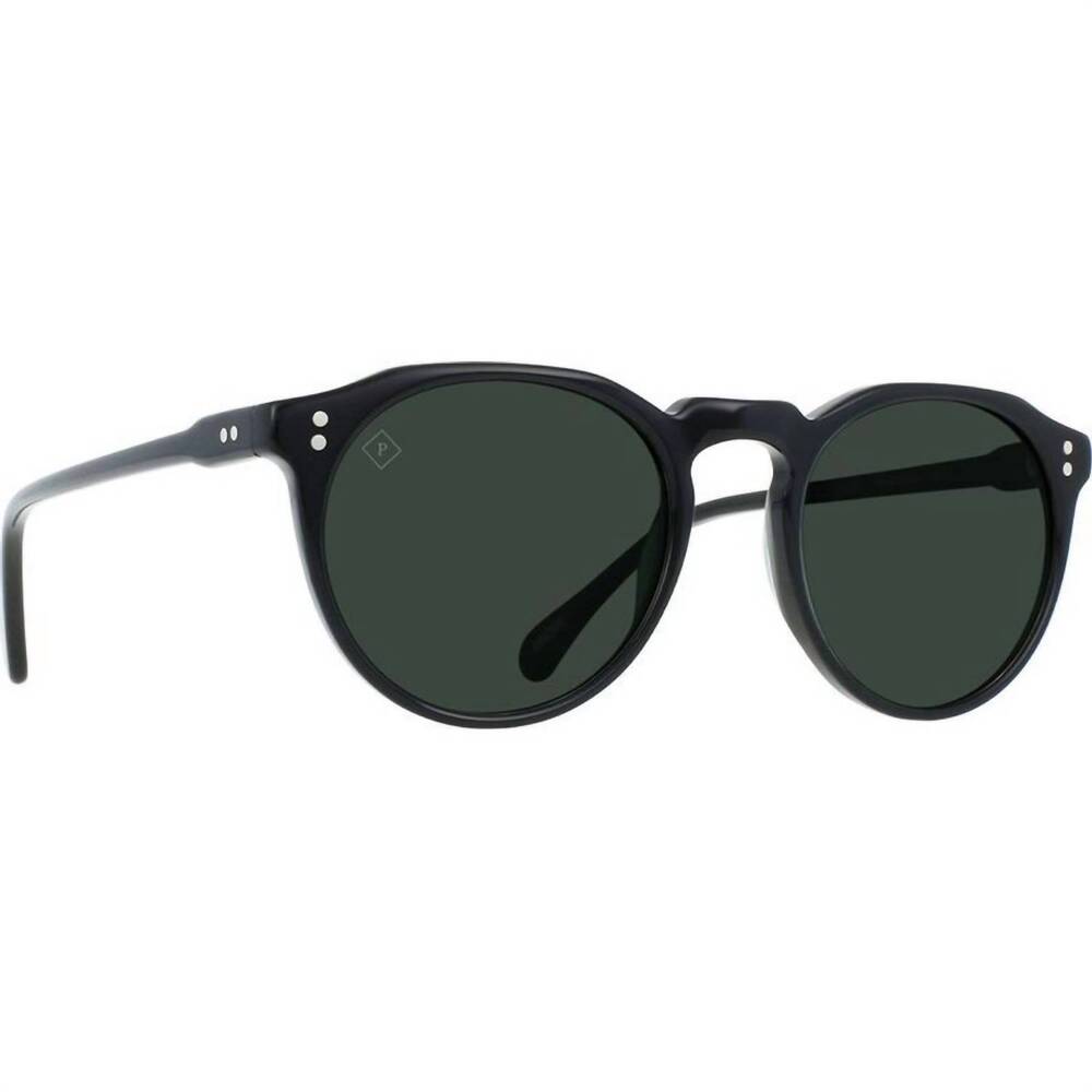 NEW RAEN OPTICS unisex remmy 52 fashion round sunglasses in recycled black/green